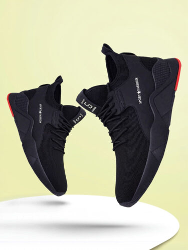HOTSTYLE Trendy & Stylish Running Shoes For Men (Black , 6)