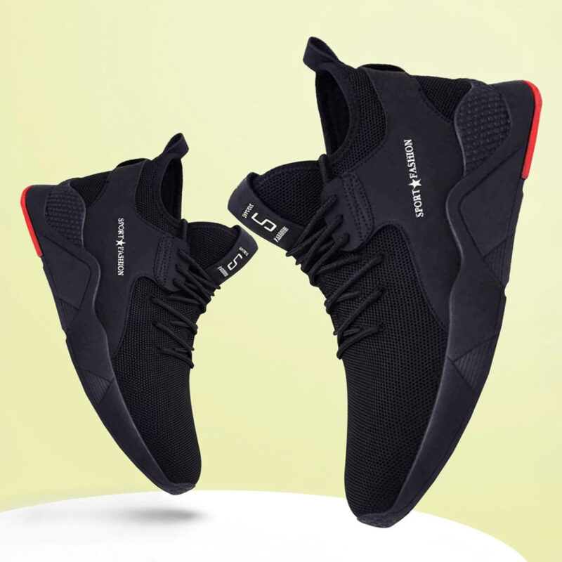 HOTSTYLE Trendy & Stylish Running Shoes For Men (Black , 6)