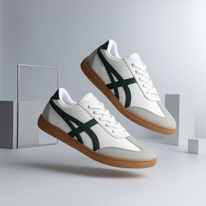 house of common Badminton Shoes For Men (White , 8)