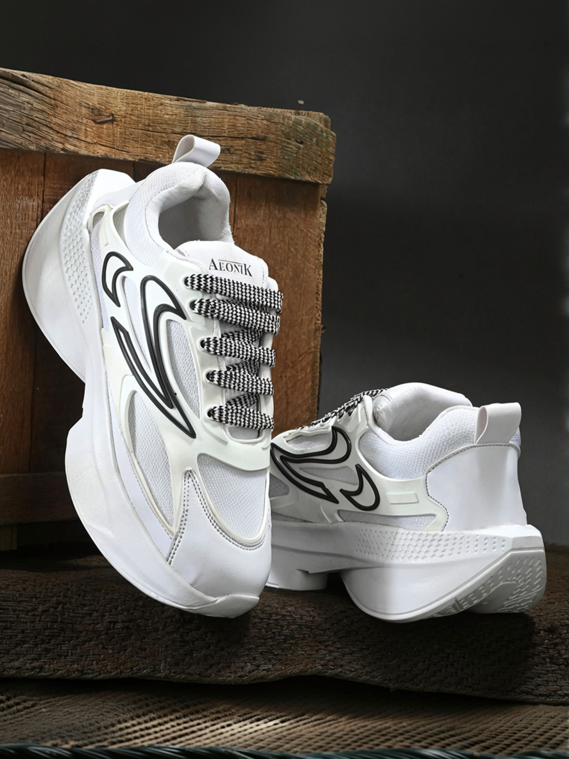 Aeonik WHITE HIGH PREMIUM QUALITY Running Shoes For Men (White , ...more